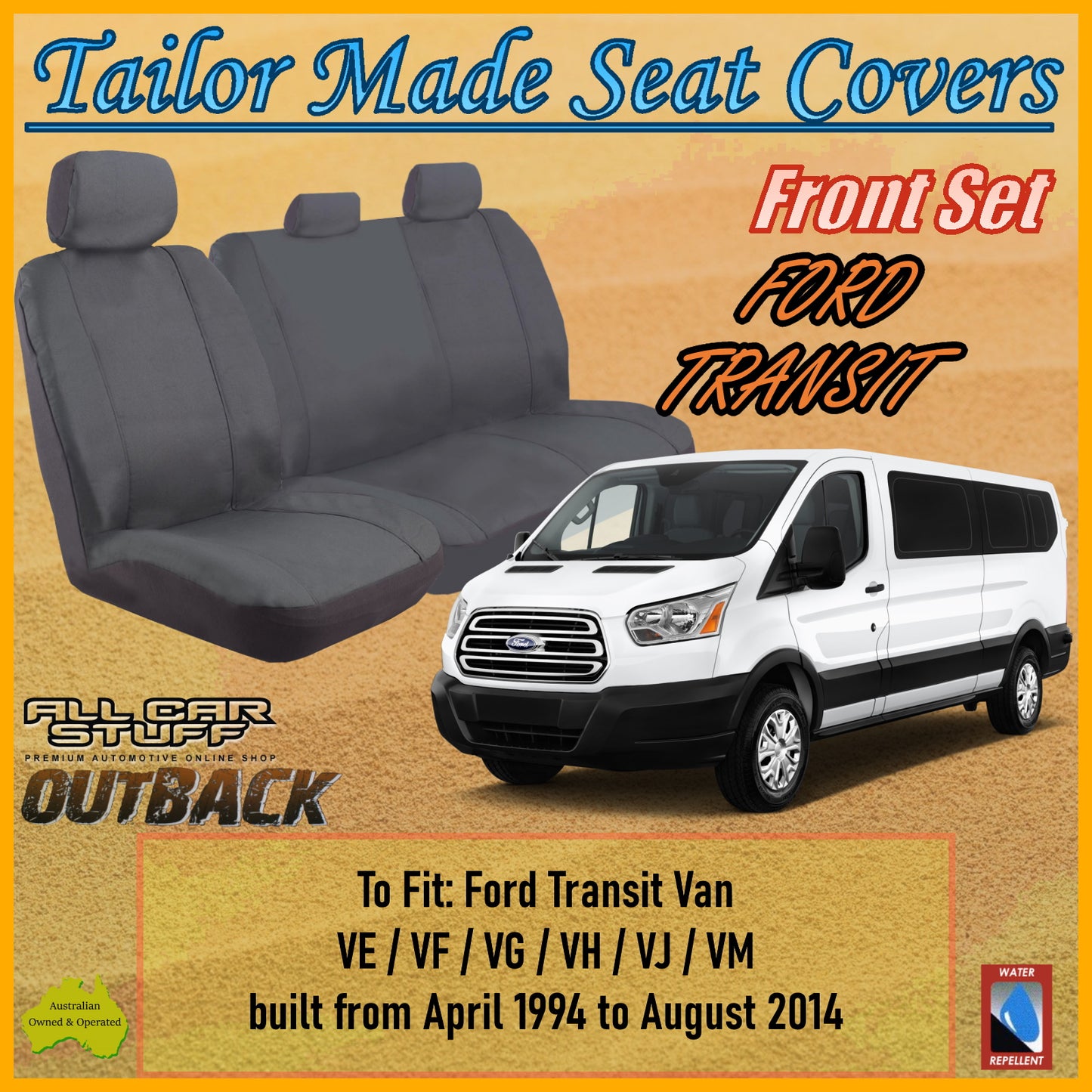 FORD TRANSIT VAN 94-14 CAR SEAT COVERS