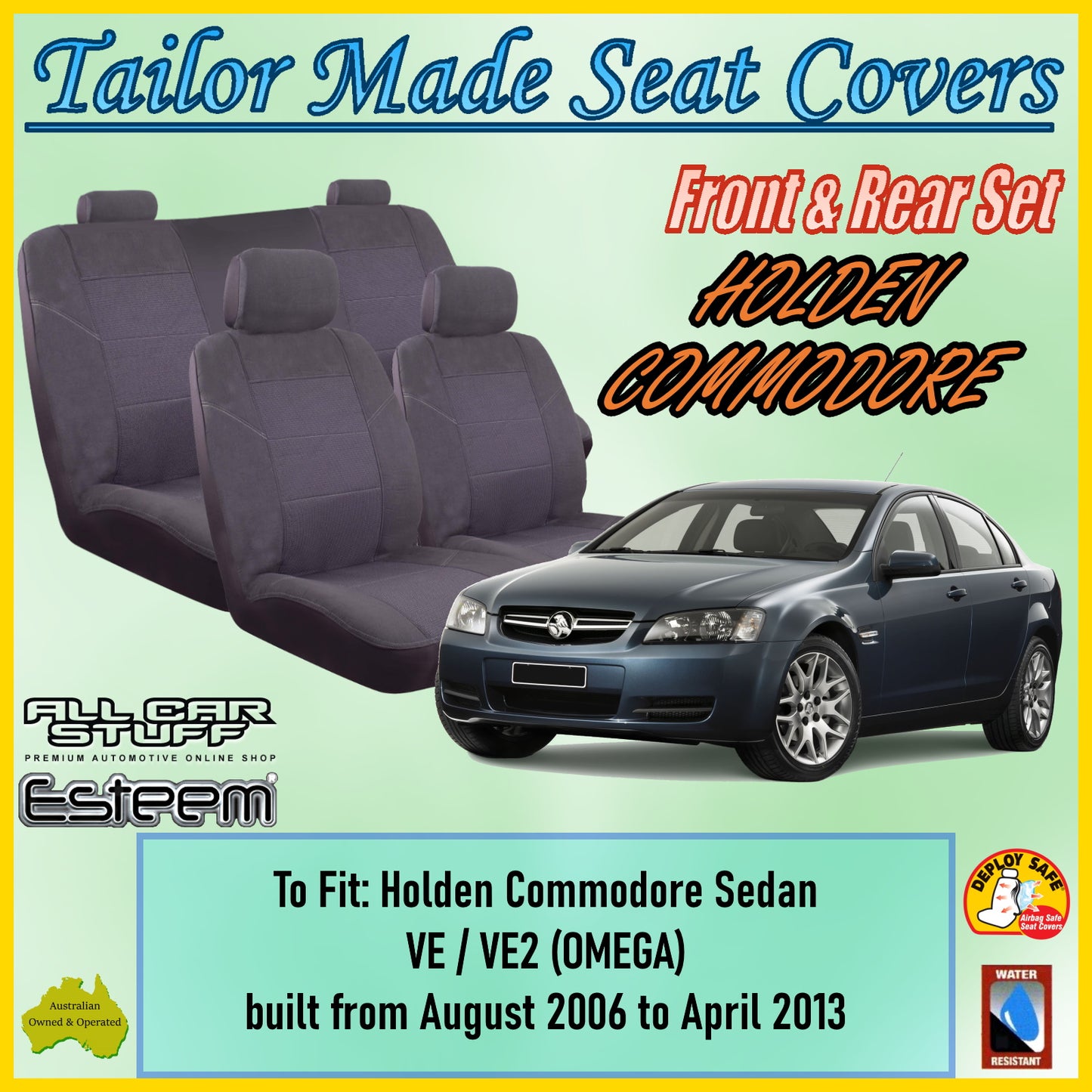 HOLDEN COMMODORE SEDAN CAR SEAT COVER