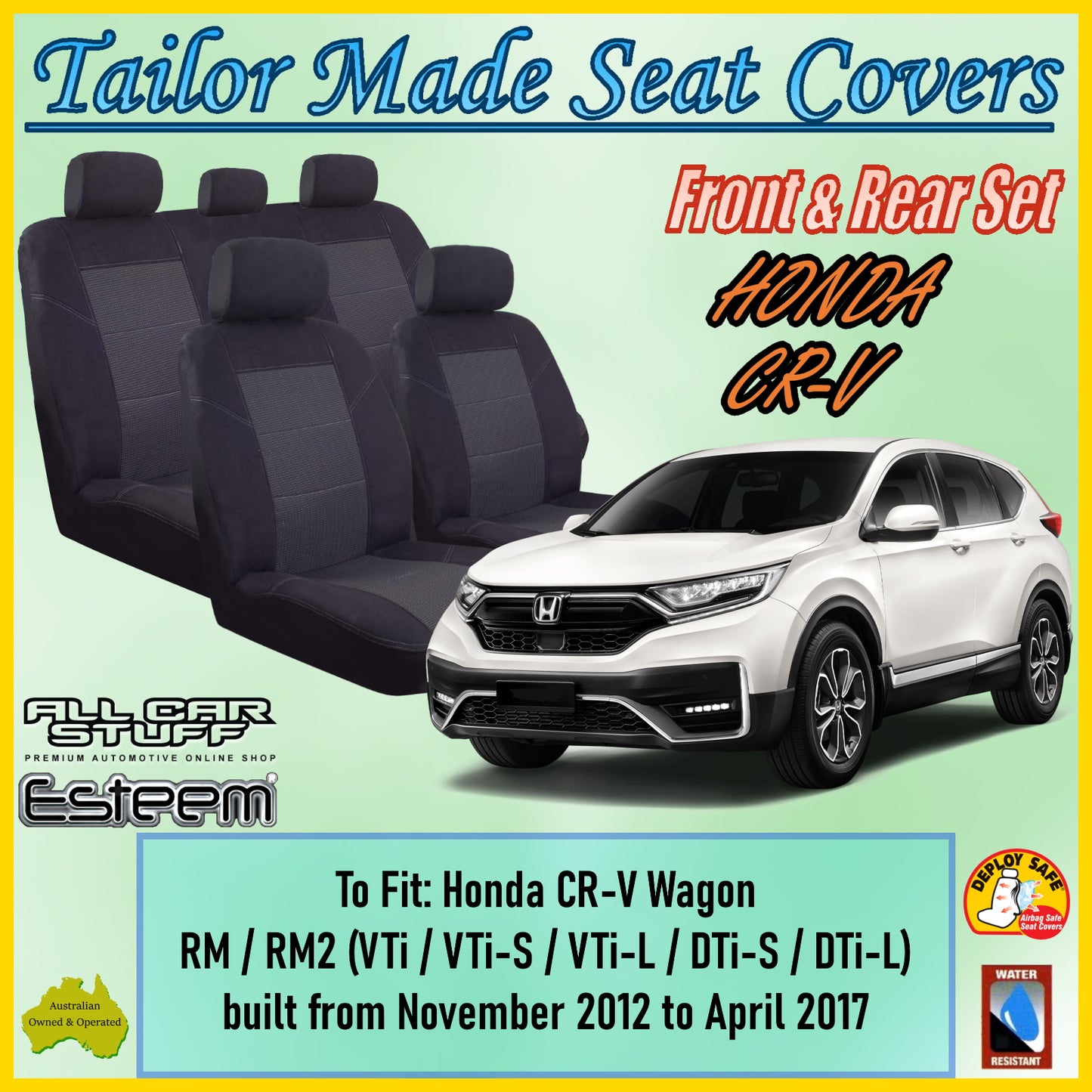 HOLDEN CR-V WAGON CAR SEAT COVER