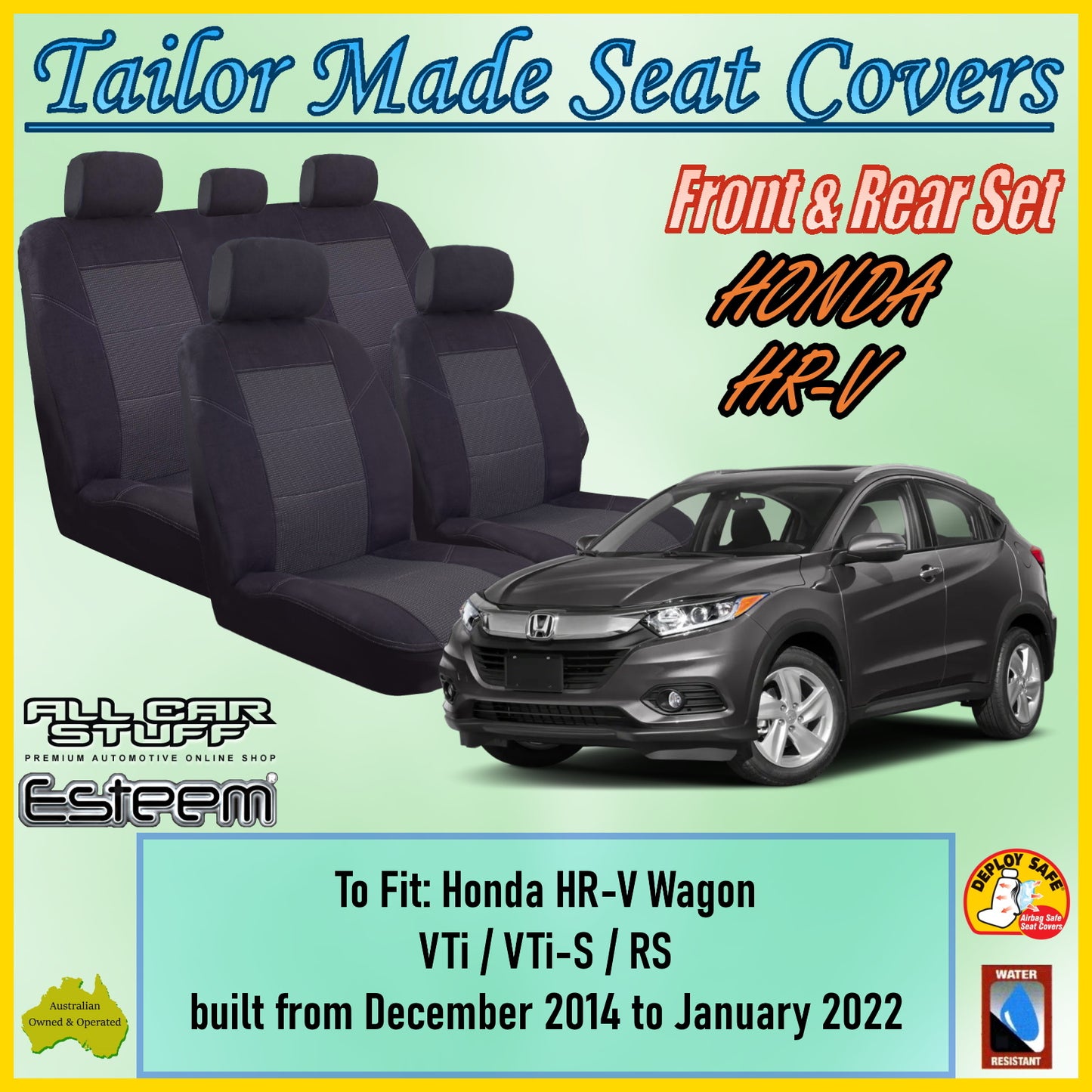 HONDA HR-V WAGON CAR SEAT COVER