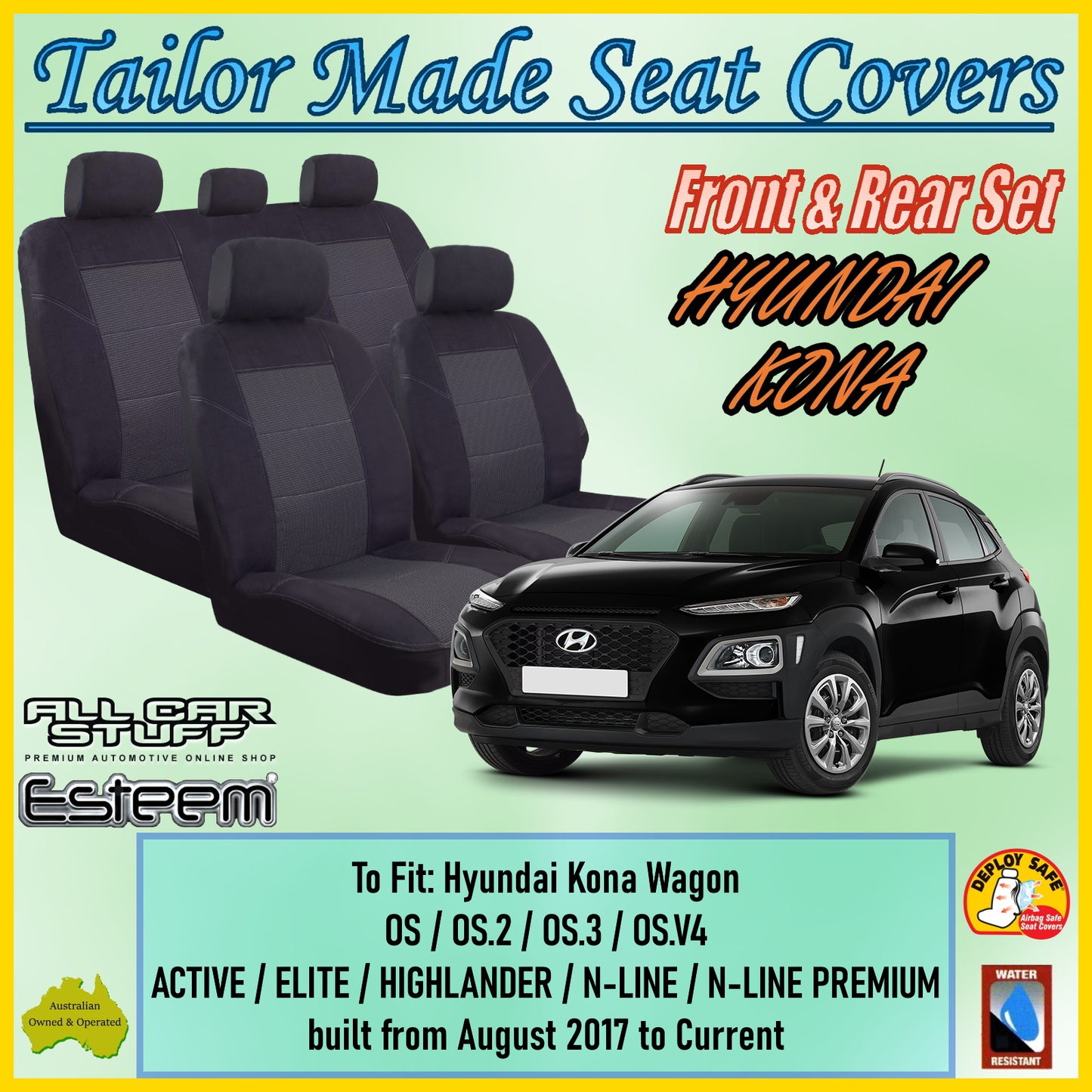 HYUNDAI KONA CAR SEAT COVER SET