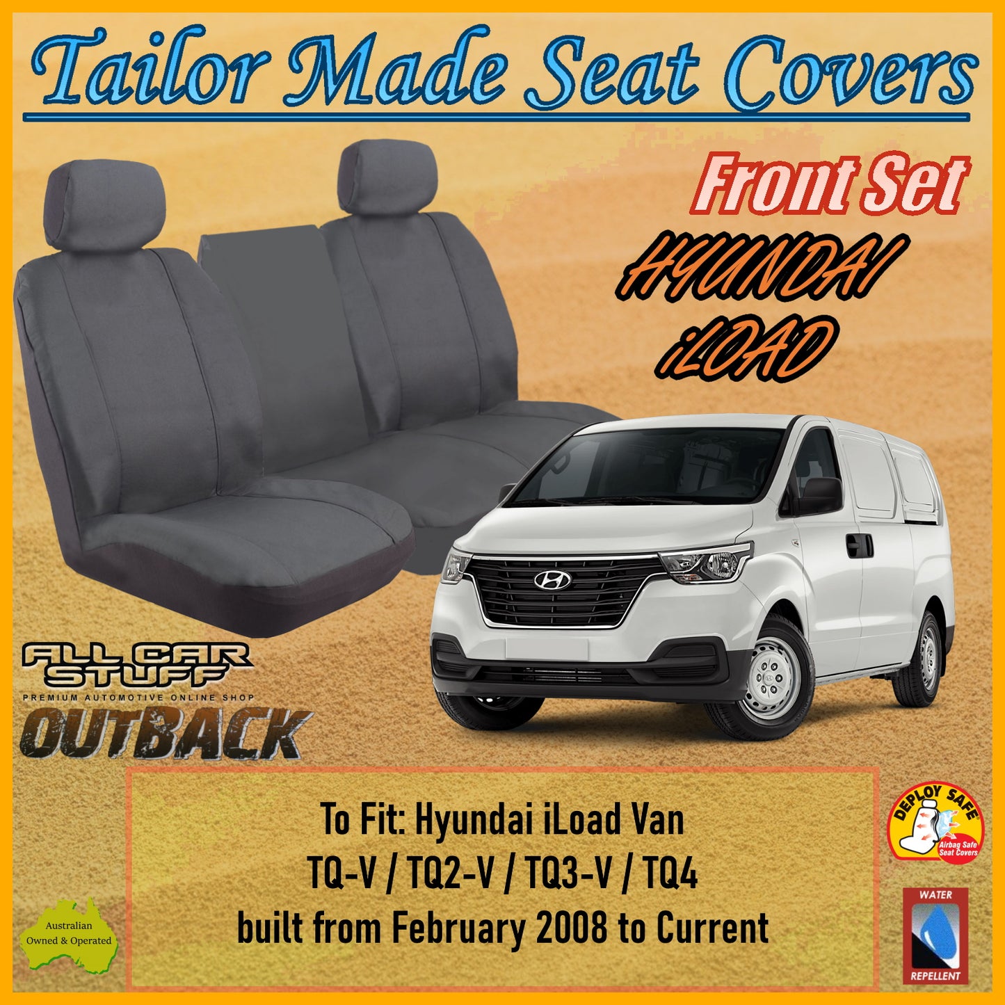 HYUNDAI ILOAD 08-24 CAR SEAT COVER SET