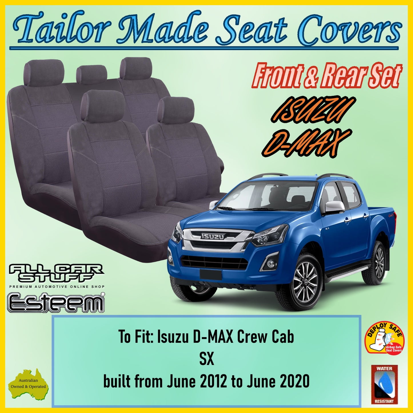 ISUZU D-MAX CAR SEAT COVER SET