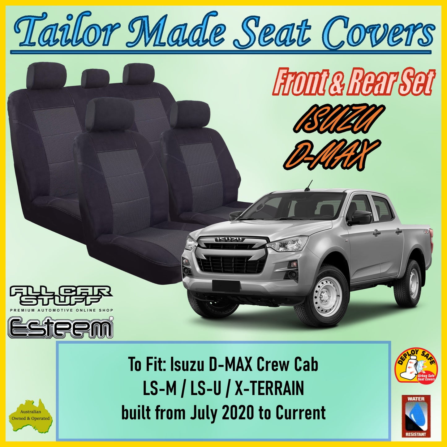 ISUZU D-MAX 20-24 CAR SEAT COVER SET