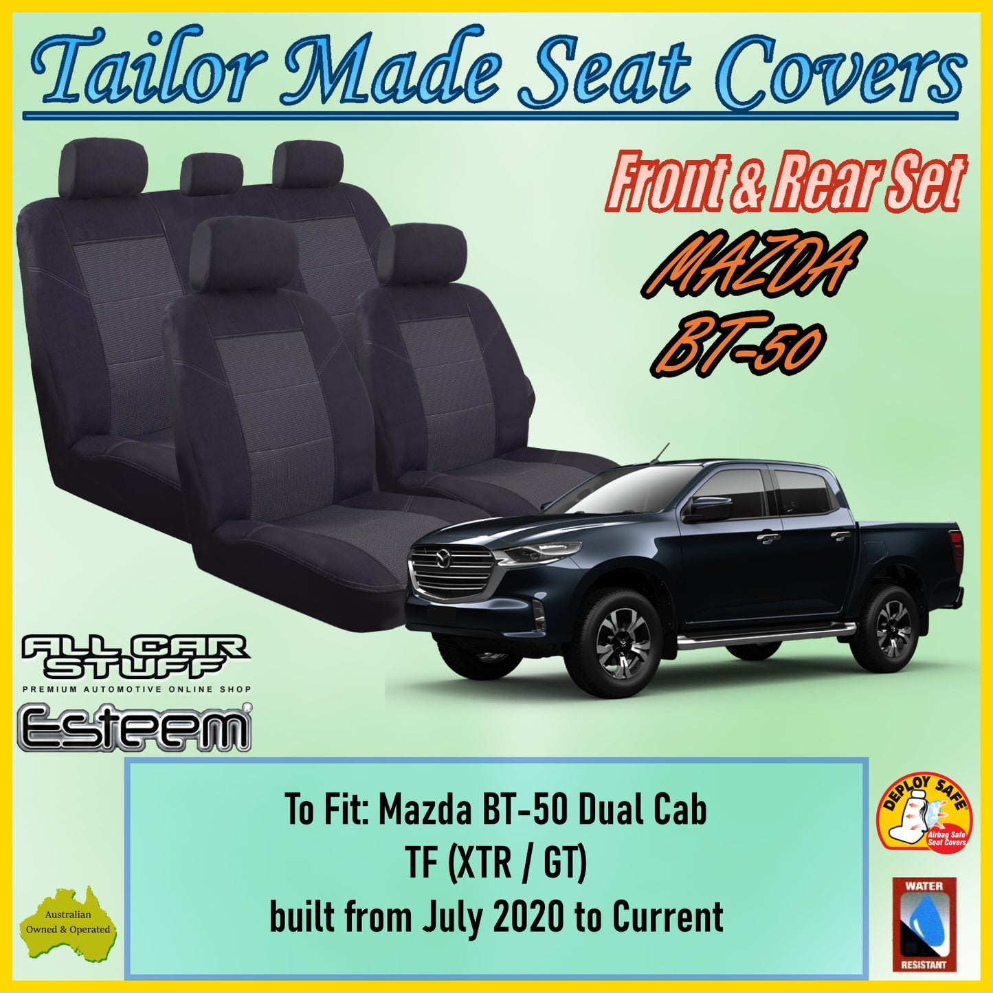 MAZDA BT-50 20-24 CAR SEAT COVER SET
