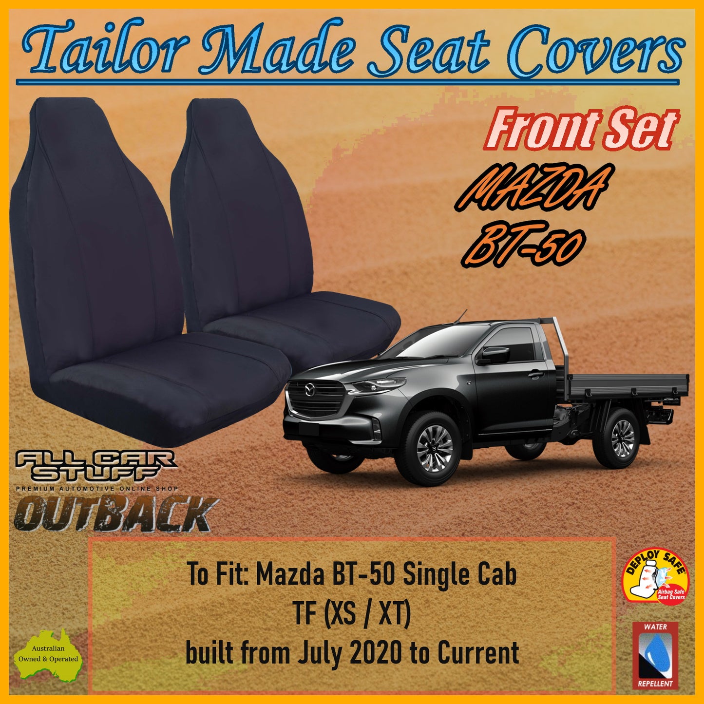 MAZDA BT-50 SINGLE CAB CAR SEAT COVER SET