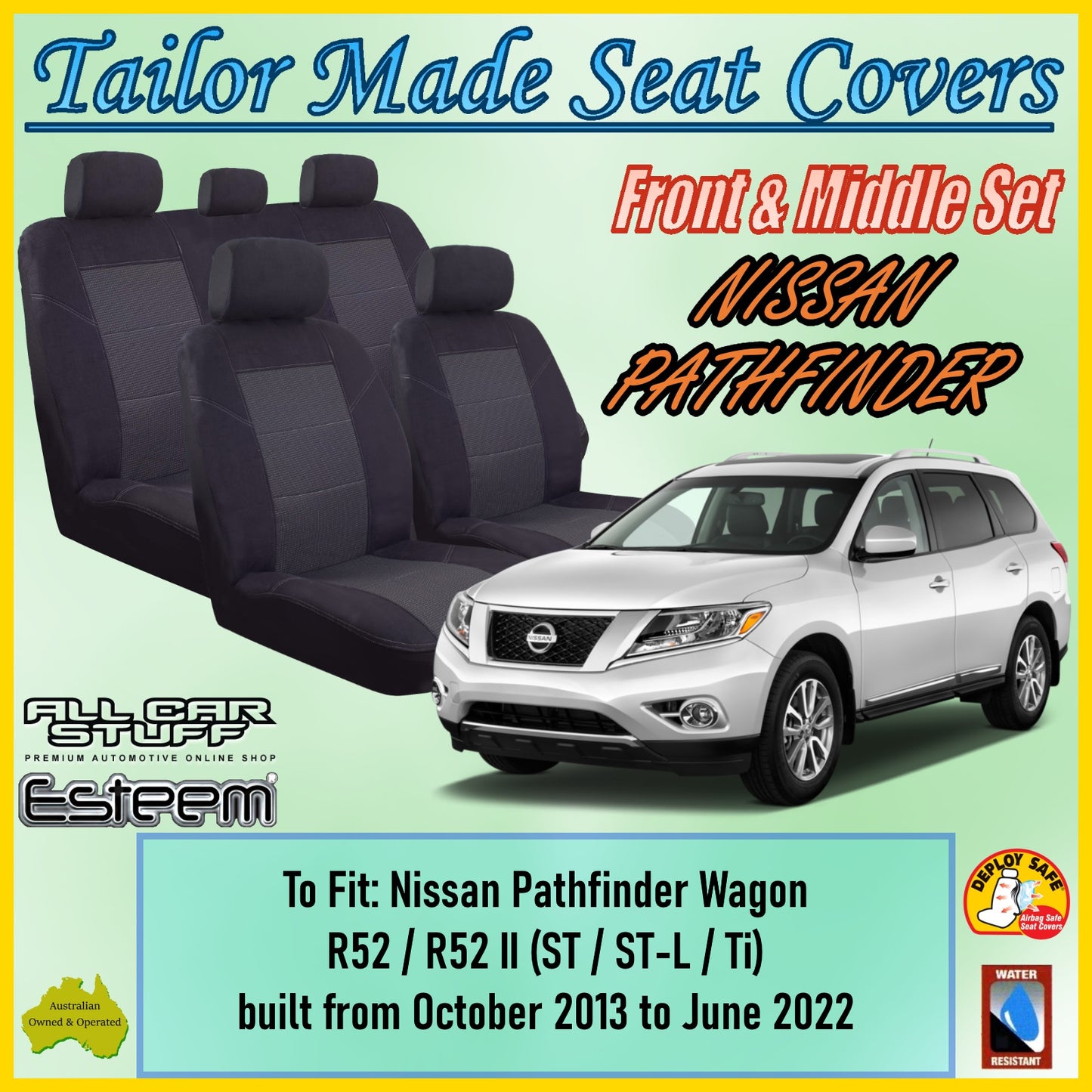 NISSAN PATHFINDER 13-22 CAR SEAT COVER SET