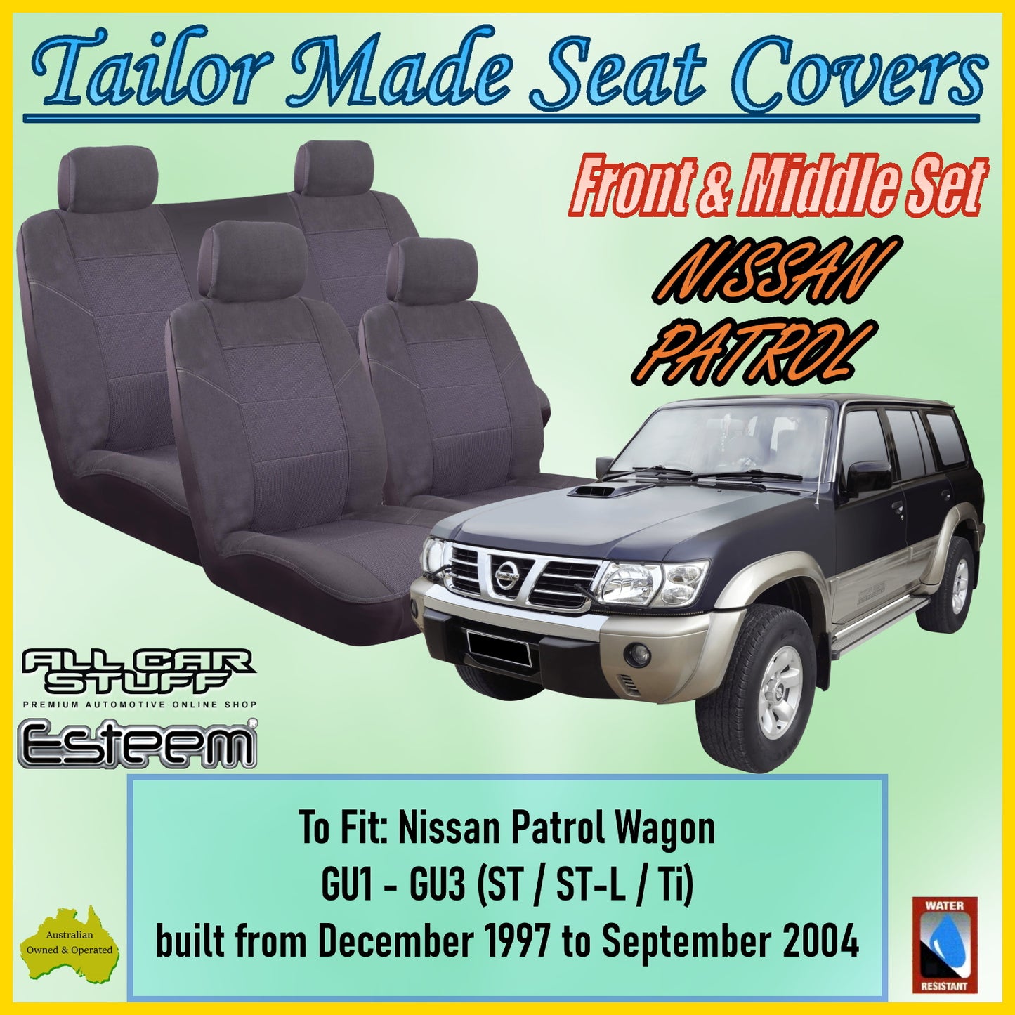 NISSAN PATROL 97-04 CAR SEAT COVER SET