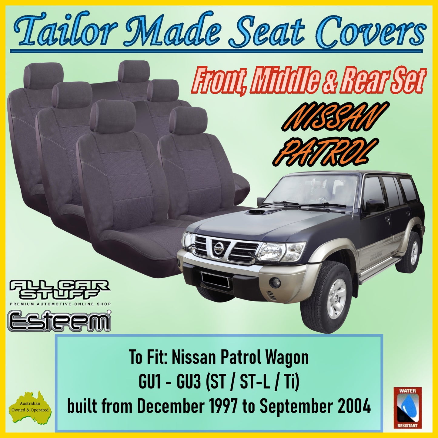 NISSAN PATROL 7 SEATER 97-04 CAR SEAT COVER SET