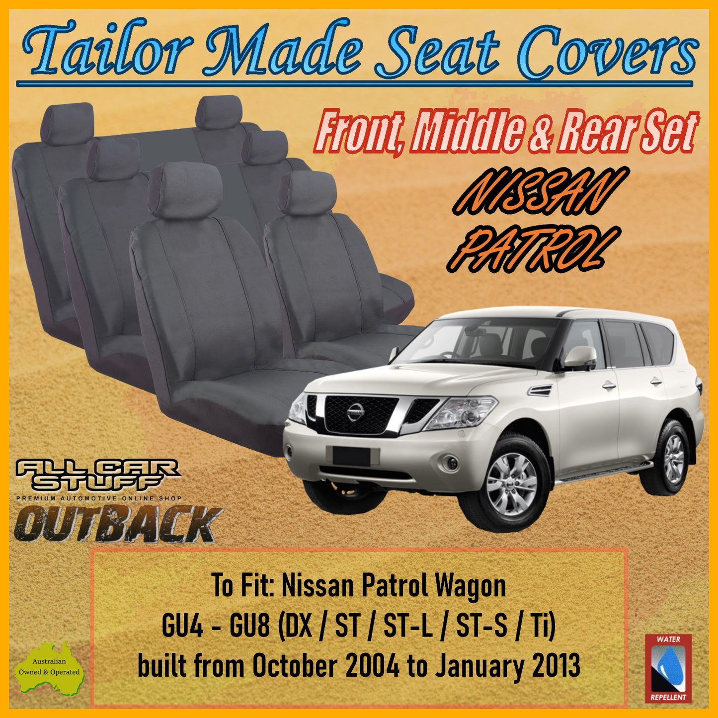 NISSAN PATROL 04-13 CAR SEAT COVER SET