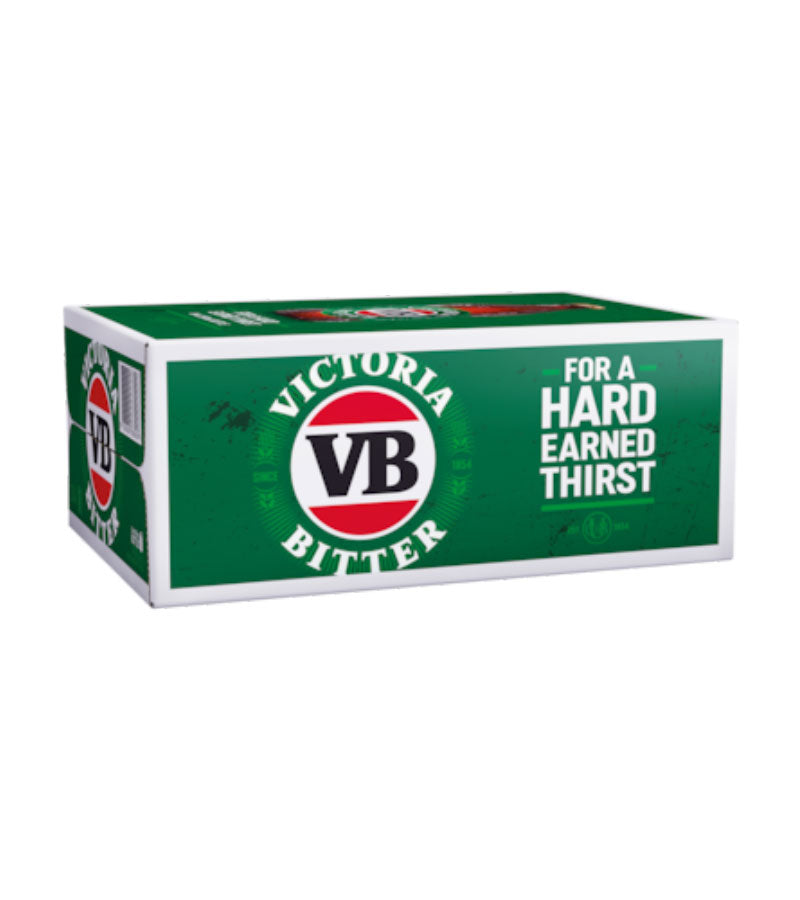 Victoria Bitter 375ml Bottles 24 Case