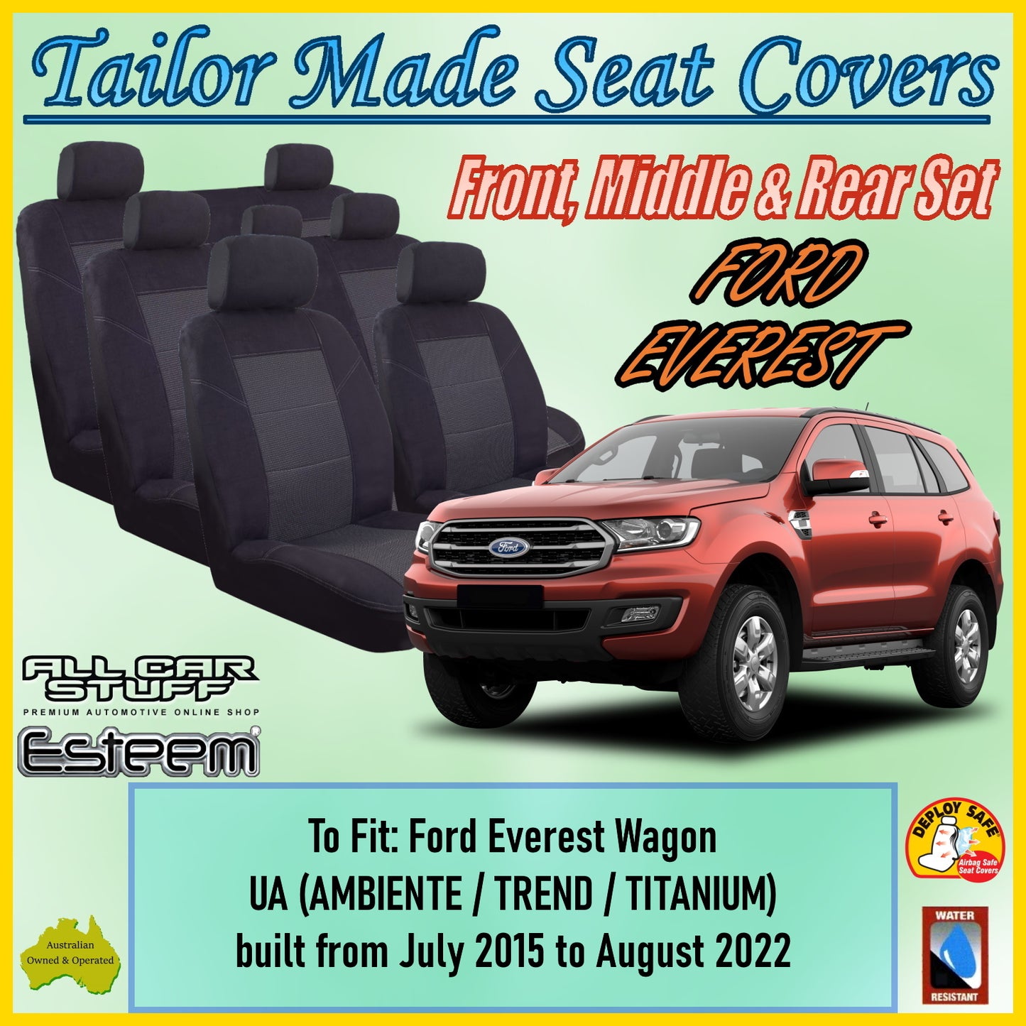 FORD EVEREST SEAT COVER SET