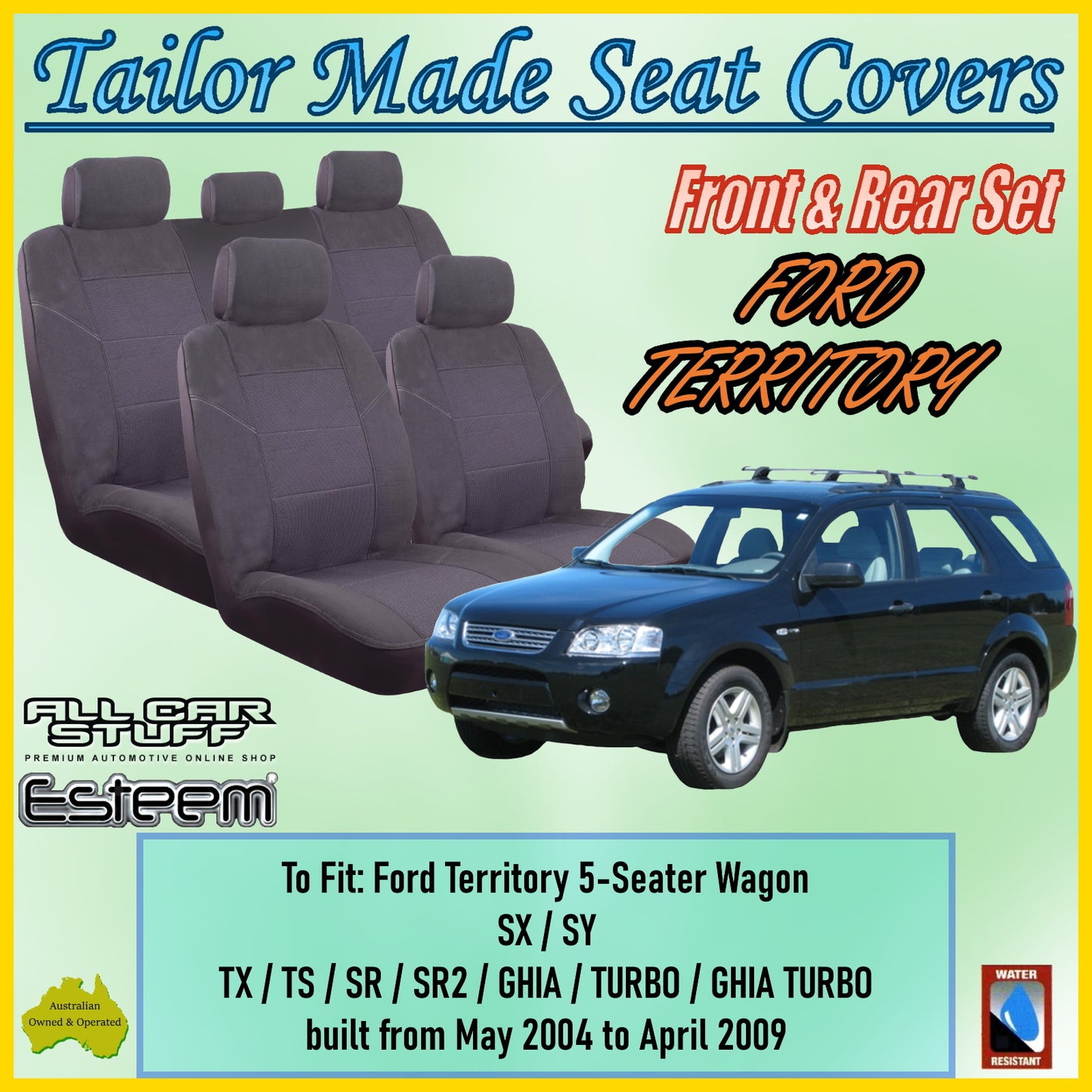 FORD TERRITORY 04-09 CAR SEAT COVER SET