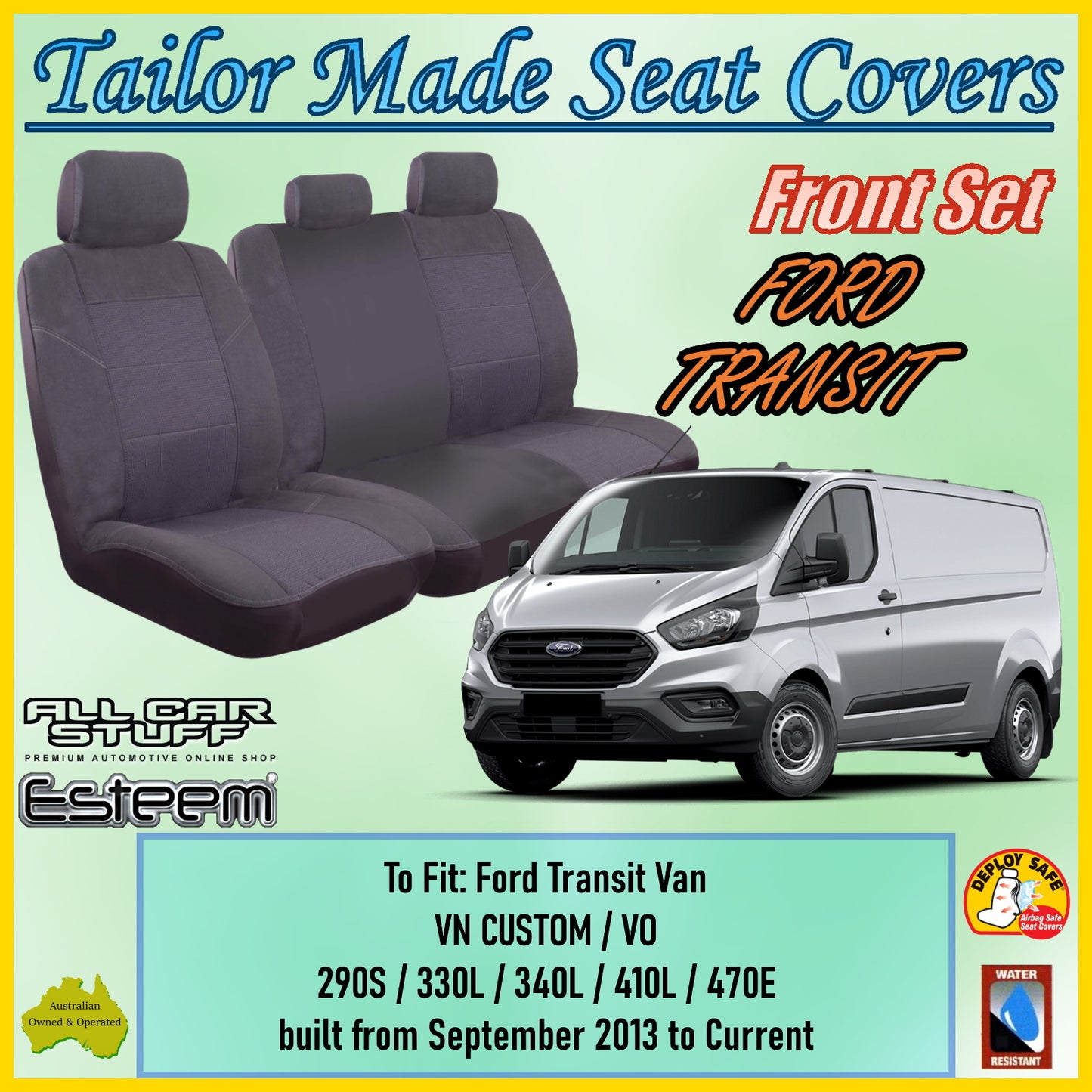 FORD TRANSIT VAN CAR SEAT COVER