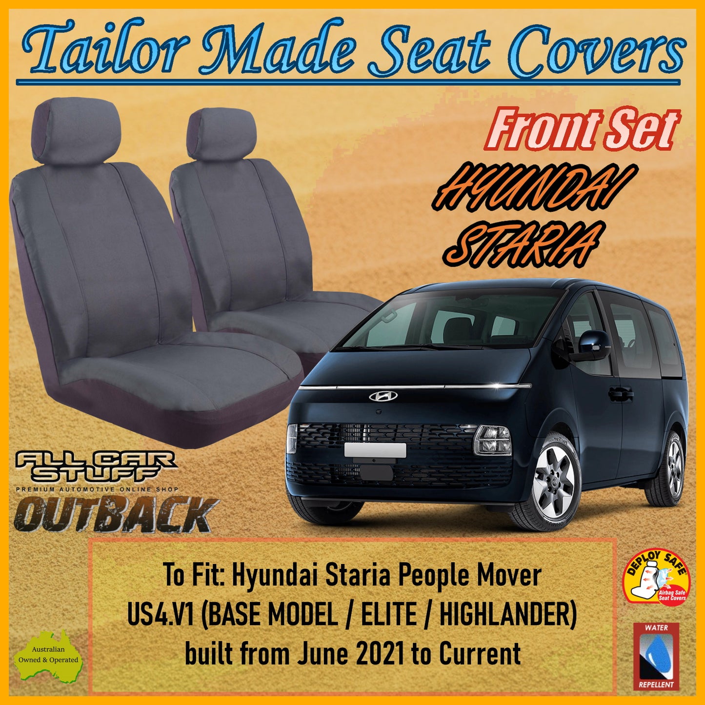 HYUNDAI STARIA 21-24 CAR SEAT COVER SET
