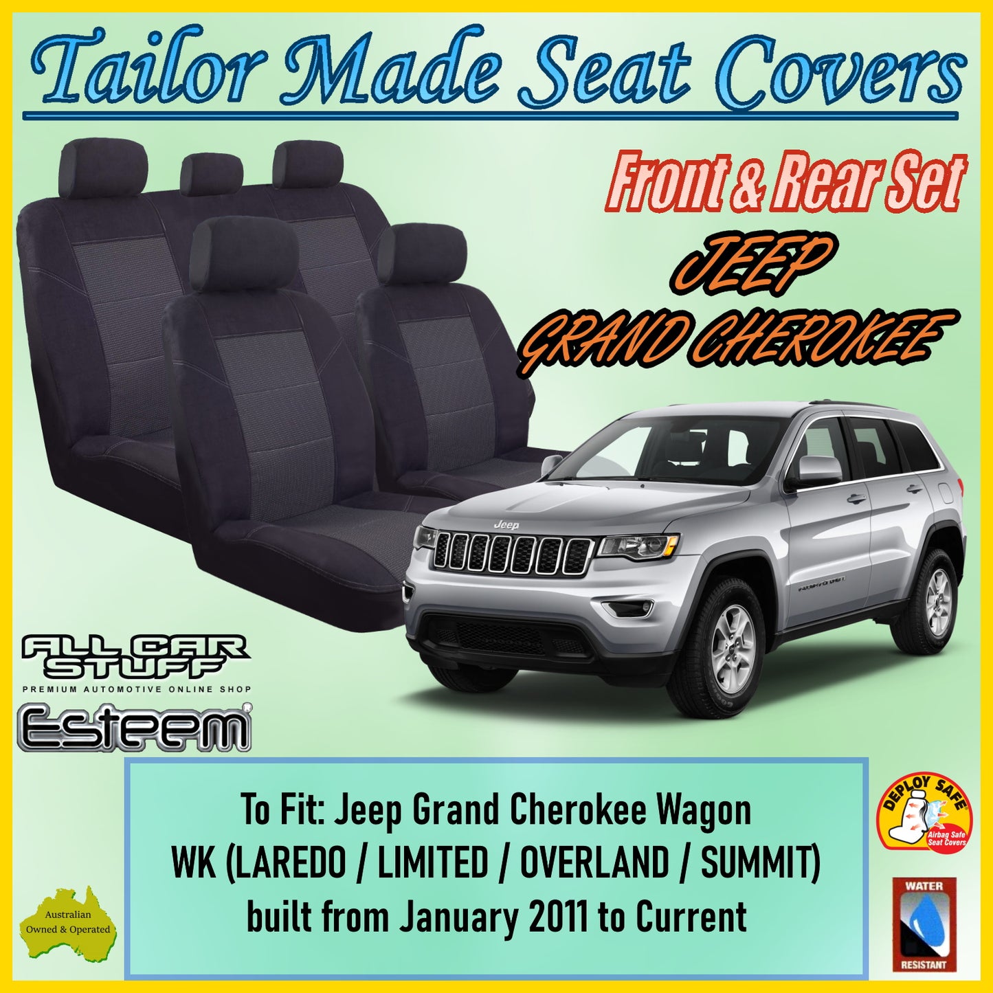 JEEP GRAND CHEROKEE CAR SEAT COVER SET