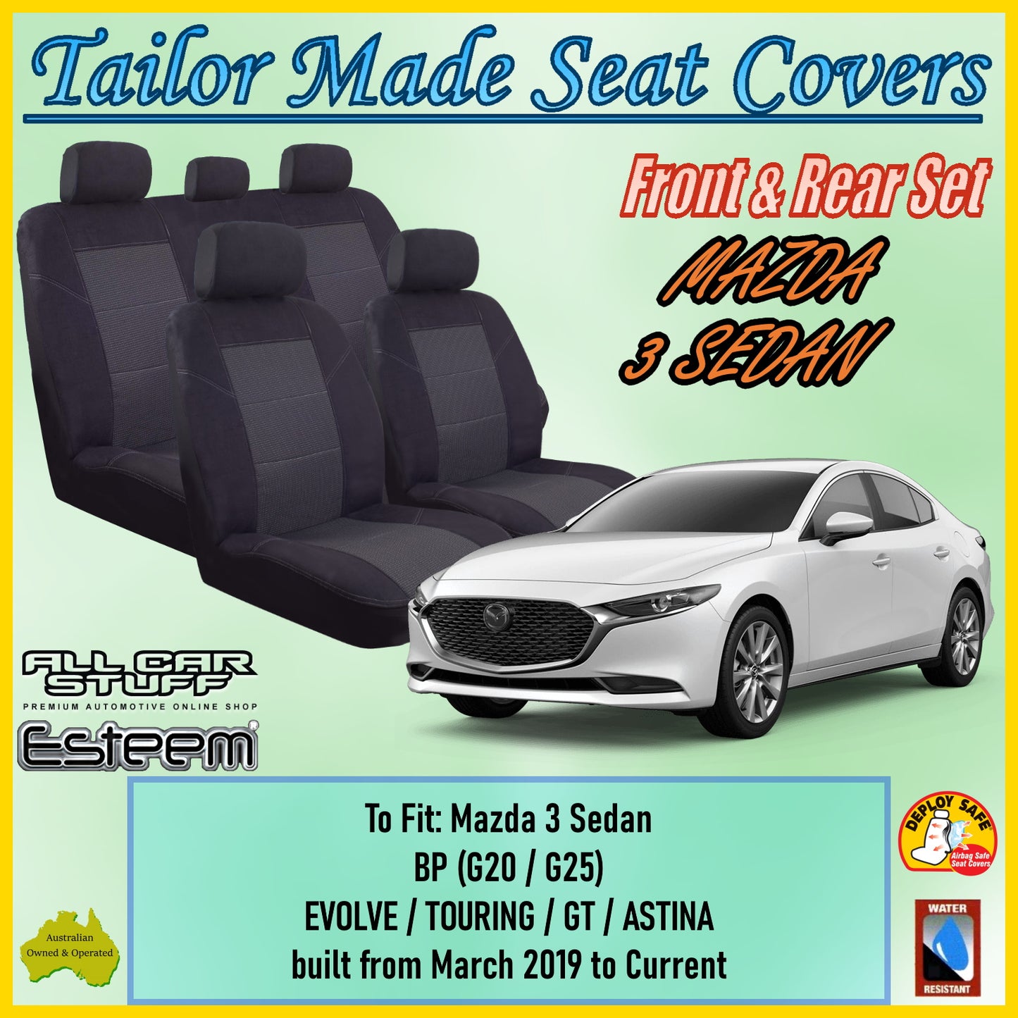 MAZDA 3 SEDAN DP 19-24 CAR SEAT COVER SET