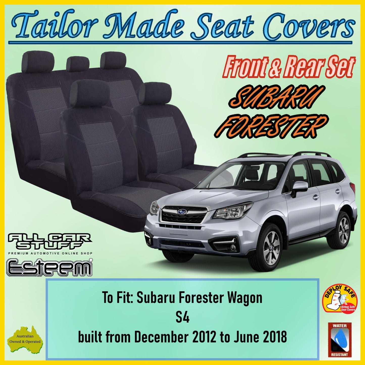 SUBARU FORESTER 12-18 CAR SEAT COVER SET