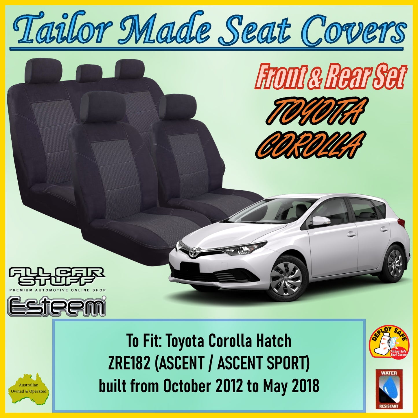 TOYOTA COROLLA 12-18 CAR SEAT COVER SET