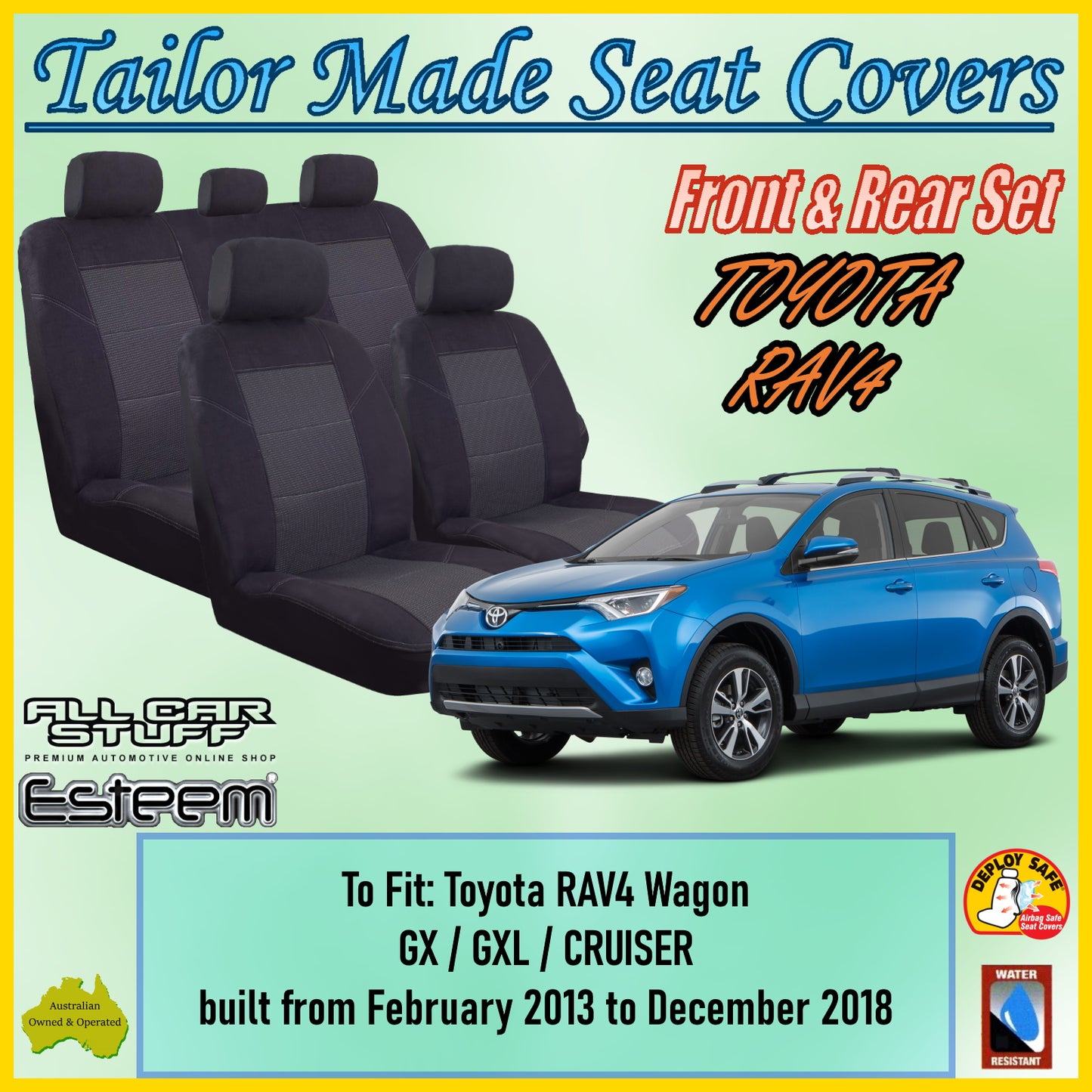 TOYOTA RAV4 13-18 CAR SEAT COVER SET