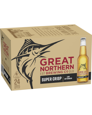 Great Northern Super Crisp Lager Bottle 330ml – 24 case
